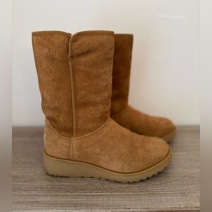 UGG Aimee Chestnut Suede Winter Boots size 6.5